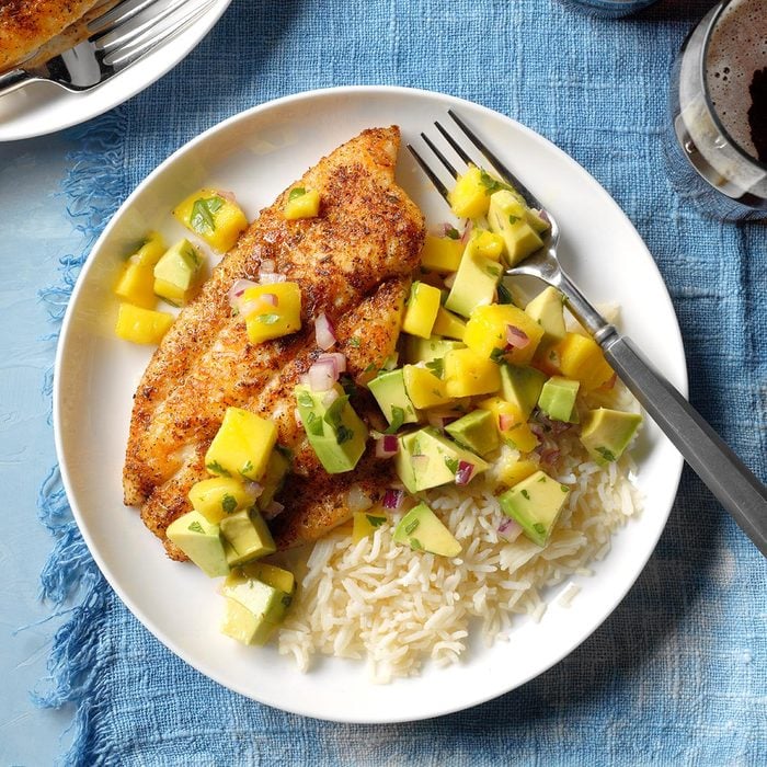 Easy Summer Recipe | Blackened Catfish with Vibrant Mango Avocado Salsa